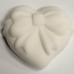 Srdce s mašlí — bílé