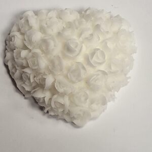 Srdíčko kytičky — bílé