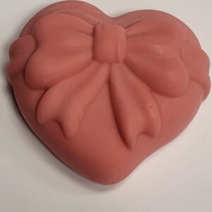 Srdce s mašlí — růžové